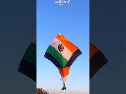 MAKE A KITE USING A INDIAN FLAG 🪁 #shorts #kiteflying #makarsankranti