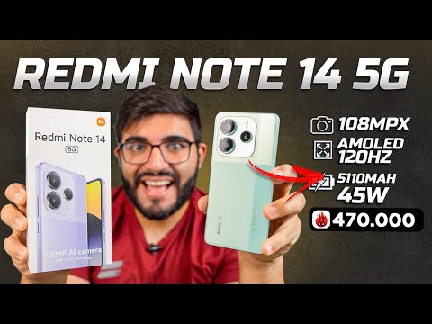 CHEGOU! Redmi Note 14 5G GLOBAL está INCRÍVEL e VAI SER SUCESSO em 2025! (Câmera melhorou)