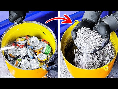 Epic Crafts You Can Make from Recycled Cans and Junk