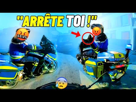 IL SE FAIT SURPRENDRE DE MANIÈRE INATTENDUE !🚨😰 GENDARME vs MOTARD