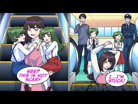 When I got on the escalator at the request of a child, my body fell... [Manga Dub]