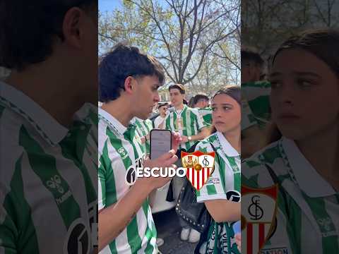 Preguntando a fans del Betis si besarían el escudo del Sevilla por dinero #humor #views #futbol