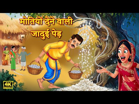 मोतियों देने वाली जादुई पेड़ |  Jadui Mothi Dene Wali Ped | Hindi Kahani | Moral Stories | Kahaniya