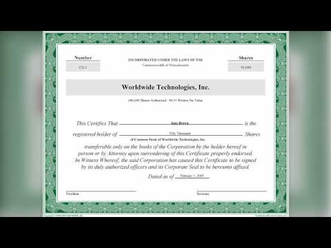 Printing Stock Certificates with Corporate Focus