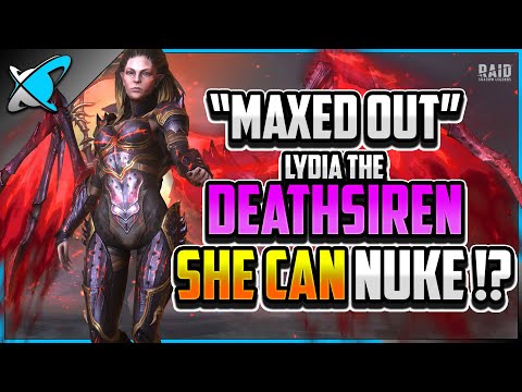"MAXED OUT" Lydia Build, Guide & Masteries | DEBUFFER or NUKER !? | RAID: Shadow Legends