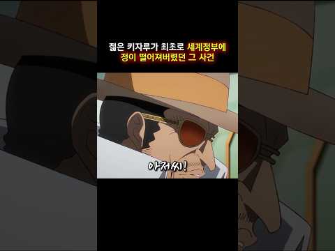 젊은 키자루가 최초로 세계정부에 정이 떨어져버렸던 그 사건 #onepiece #원피스