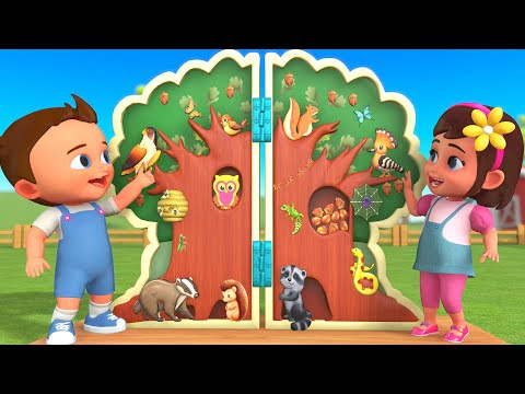 Learn Animal Names with Woodland Magnetic Tree | Baby & Kids Fun Educational Toy Learning Video