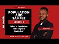 Understanding Population and Sample in Statistics