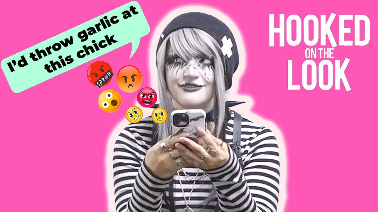 'vampire' responds to her meanest dms - hooked on the look