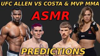 [ASMR] UFC Fight Night Allen VS Costa + Netflix MVP Picks & Predictions