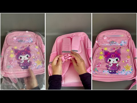 Unboxing, review tas sekolah ransel anak kuromi