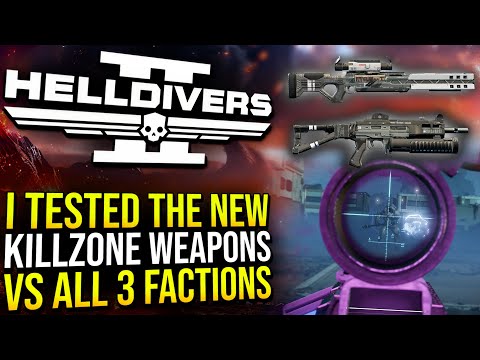 Helldivers 2 - I tested both of the NEW FREE Killzone Weapons against all 3 factions!