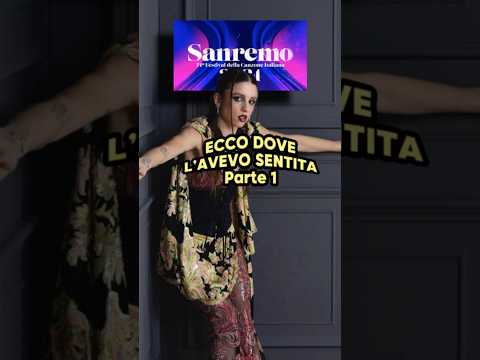 Non è PLAGIO, hanno la melodia simile 🍝 #sanremo 2024
