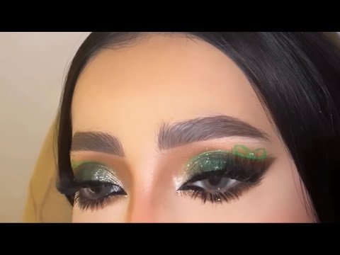 Gorgeous Green and Brown eye makeup #green #eyemakeup #makeuptutorial #yt #ytviral #contentcreator