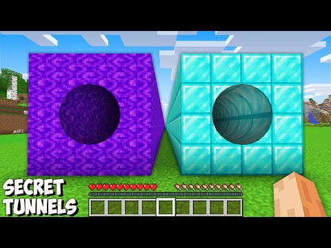 Which LONGEST TUNNEL PORTAL vs DIAMOND is BETTER in Minecraft? I found THE BIGGEST SECRET TUNNELS!