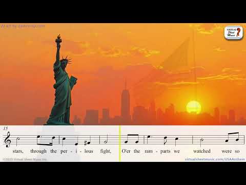 The Star Spangled Banner - Play Along for voice, violin or other instruments