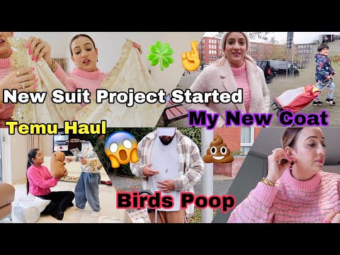 ❗️My New Coat😍 Temu Haul 🕊️Birds Pooped On Saab💩 New Suit Project Started ✌🏻..!