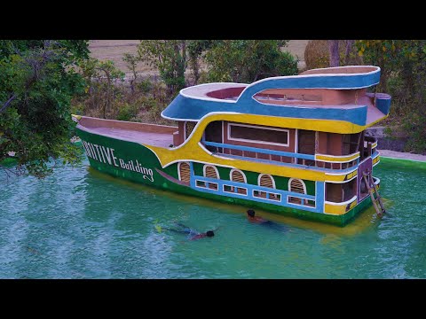 Build Warships Villa And Swimming Pool Around Warships ( Full Video )