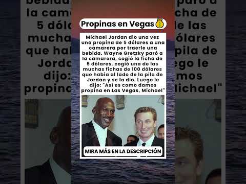 ¡Wayne Gretzky enseña a Michael Jordan a dejar propina en Las Vegas!