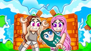 Construa Rápido pra sobreviver com um Bebê no Roblox @familiamaffi