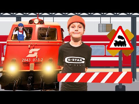 Timko visits a Children's Technical Museum and Learn how to Drive a real Train | Learn Transport