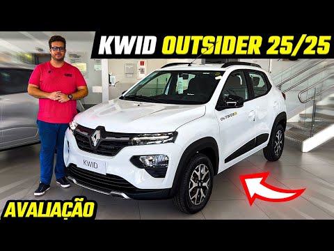 NOVO RENAULT KWID OUTSIDER 2025 - O KWID TOPO DE GAMA VALE A PENA?