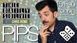 Pips - NYT Domino Puzzle Game - 15 February 2026