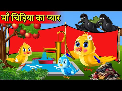 माँ MAA चिड़िया का प्यार LOVE |Moral Story| Hindi Kahaniya|tony chidiya cartoon|टोनी चिड़िया की कहानी