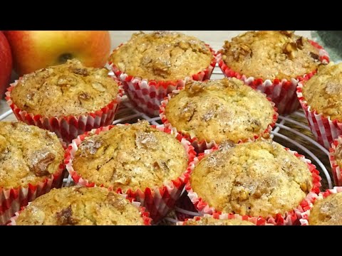 MUFFINS (MAGDALENAS) de MANZANA y ESPECIAS (Mis PREFERIDAS)😋