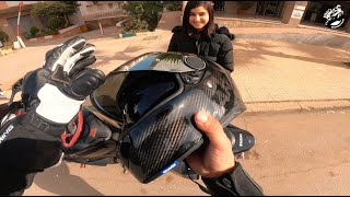 NHAR M3A FAN #23 😻 سلمى 15 سنة ردة الفعل ديالها فموطور كبير لأول مرة