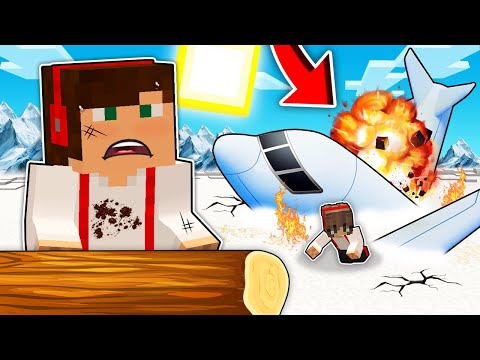 KATASTROFA SAMOLOTU W WYSOKICH GÓRACH 🥶 W MINECRAFT?! GPLAY & LUMI