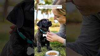 A girl found a puppy in dumpster and then adopted it🥰🥰🥰