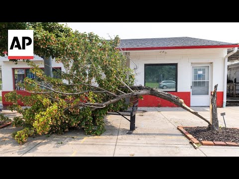 YouTube video thumbnail: Powerful Storm in Nebraska Topples Trees and Damages Homes