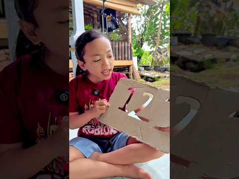 Bikin Cetakan angka dari kardus