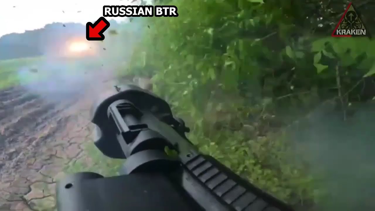Ukrainian Foreign Legion Fighters RGW-90 Ambush On Russian BTR | Helmet Cam