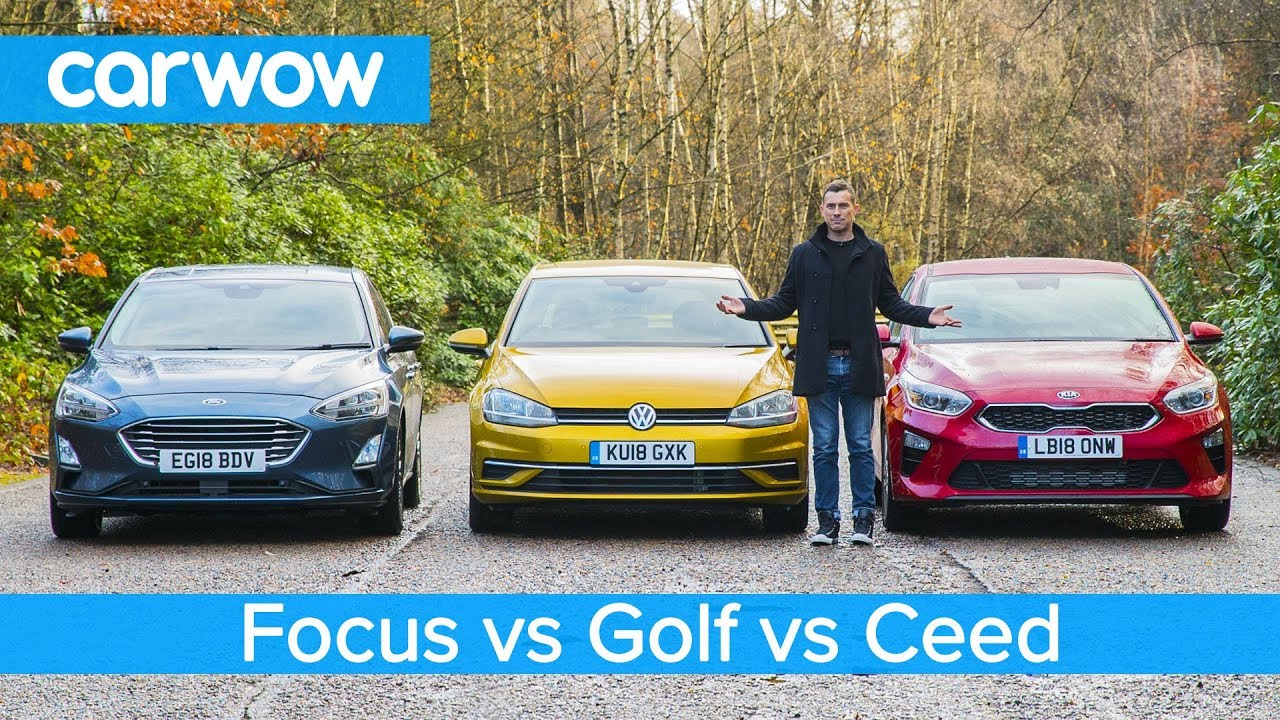 Volkswagen Golf v Ford Focus v Kia Ceed which is the best small