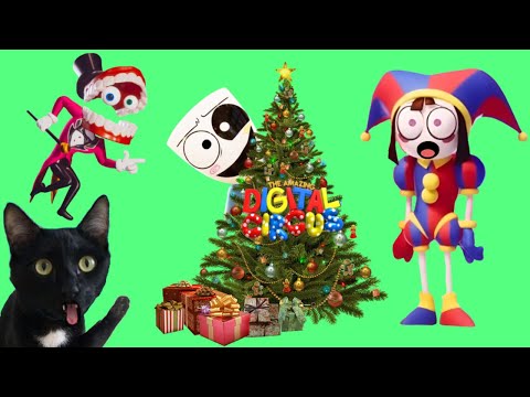 24 HORAS DECORANDO DE NAVIDAD PERO THE AMAZING DIGITAL CIRCUS 4 vs reacción de gatos youtubers