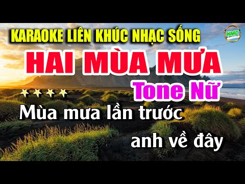 Karaoke Liên Khúc Nhạc Trữ Tình Tone Nữ Dễ Hát | Tuyển Bolero Nhạc Xưa Bất Hủ | Không Thể Bỏ Qua