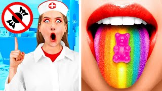 डेंटिस्ट से कैंडी कैसे छुपाए | मजेदार मीठी चुनौती 4Teen Challenge