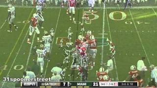 Miami Hurricanes vs Georgia Tech 2011