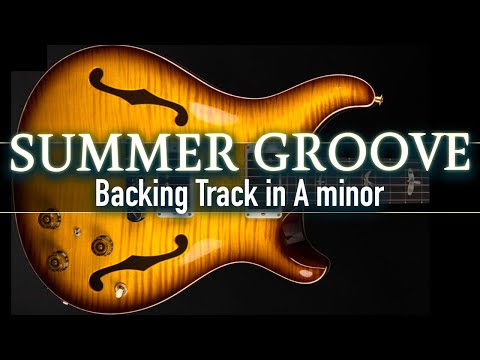 Seductive Summer Groove Backing Track in A minor | SZBT 1094