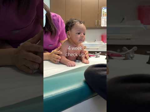 He did this at his four week check up #newborn #thedoctors