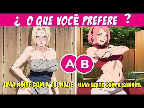 O QUE VOCÊ PREFERE EM NARUTO SHIPPUDEN? JOGO DE DECISÕES DE NARUTO! 🍥💥