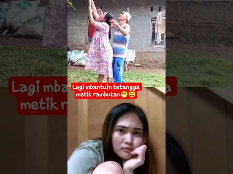 niatku mbantuin tetangga metik rambutan, kok diamok ma suaminya,,, #viral #ngakak