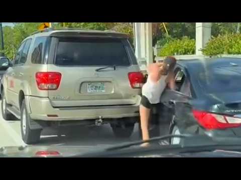 Drunk Road Raging Lady Crashes Into Car | CAR CRASHES & KARMA