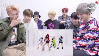Bts reaction to blackpink shut down M/V (fan made) || blackpink bts