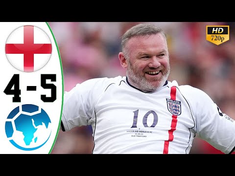 England XI vs World XI 4-5 All Goals & Highlights Soccer Aid 2025