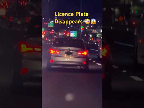OH MY GOD !! See how license plate disappears 🤯😱#shorts