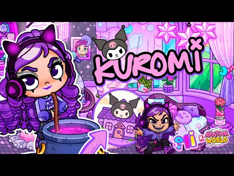 Creo la Habitación de KUROMI en Avatar World💜Entra bajo tu propio riesgo! Kuromi está haciendo magia