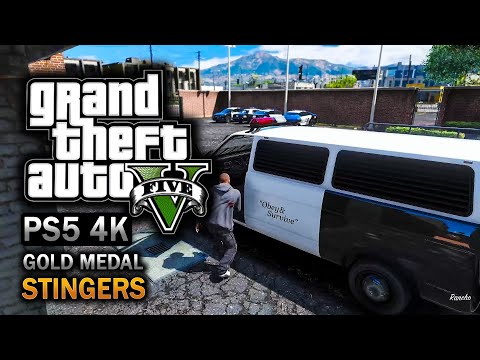 GTA 5 - Mission #66 - Stingers [Gold Medal Guide - 4K 60fps]#gta #gta5 #gaming